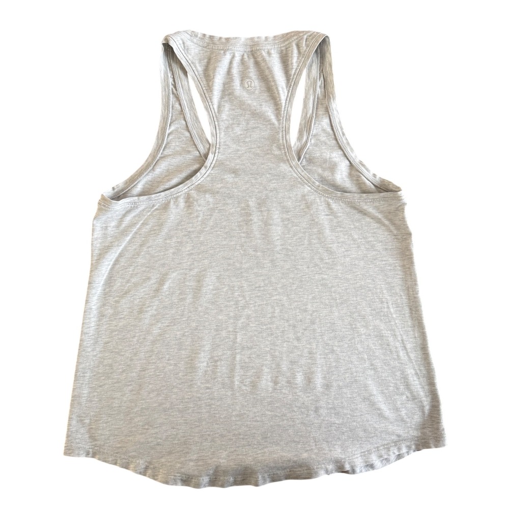 Lululemon Love Tank Top Heathered Light Grey - Size 6 - Picture 3 of 6